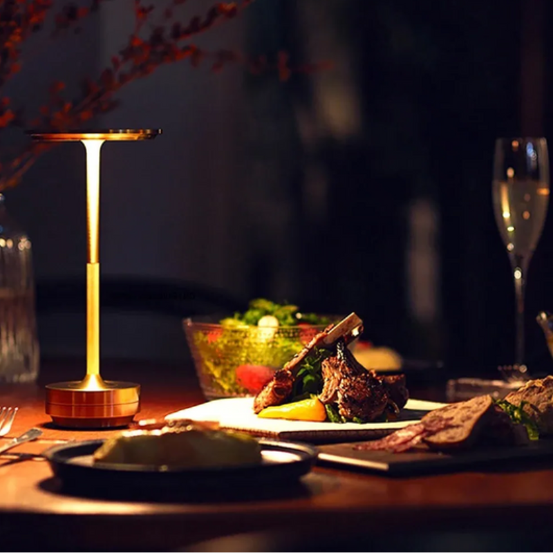 Lámpara de Mesa Inalámbrica – Luz LED Recargable para Decoración Interior