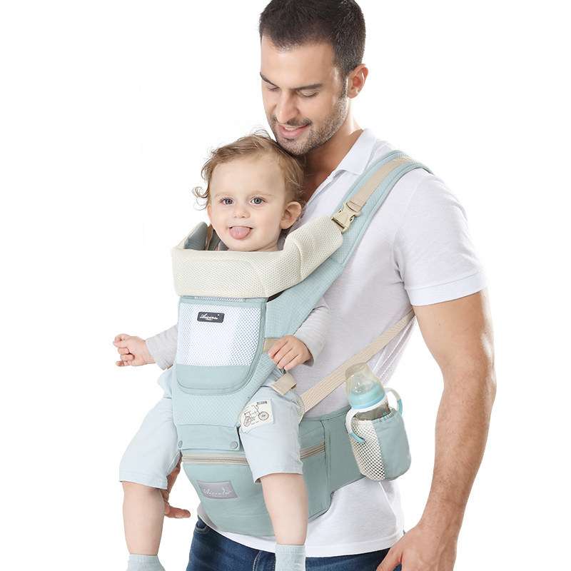 Portable Front Baby Carrier Backpack with Storage Pockets – Breathable and Adjustable for 4–36 Months