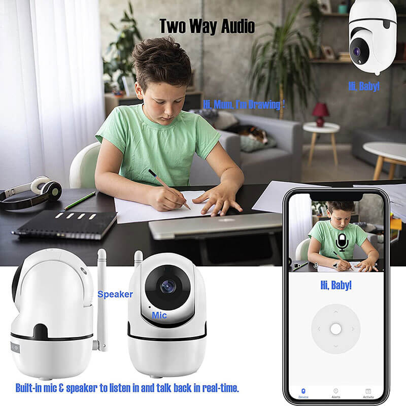 Long-Range WiFi Baby Monitor – 1080P Wireless Camera with Motion Detection and Secure Storage