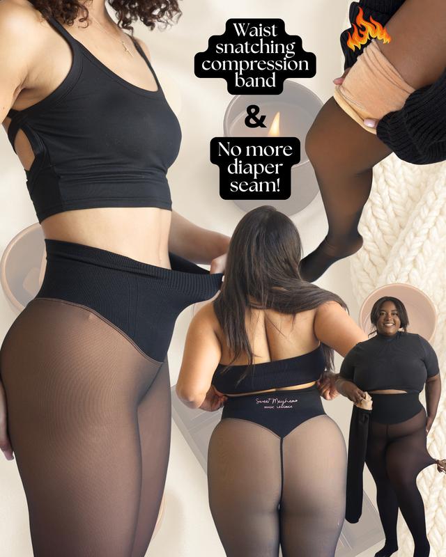 Seamless Shaping Thermal Tights