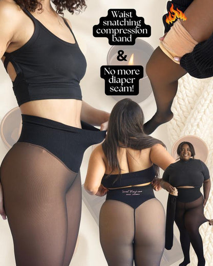 Seamless Shaping Thermal Tights