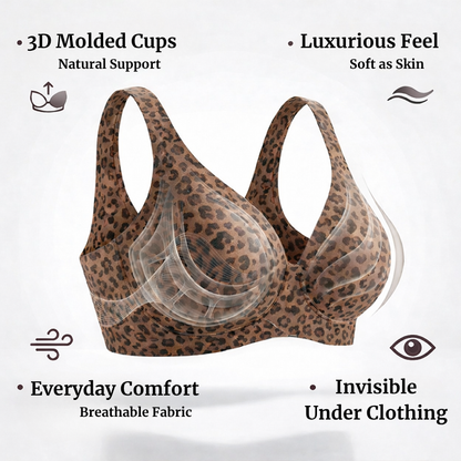 Seamless Deep V Push-Up Bra – Wireless Comfort