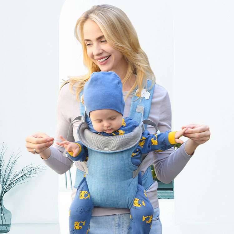 4-in-1 Portable Backpack Baby Carrier – Ergonomic Infant Carrier for Newborns to Toddlers, Adjustable and Lightweight