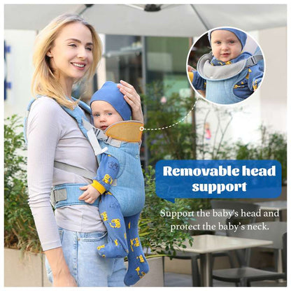 4-in-1 Portable Backpack Baby Carrier – Ergonomic Infant Carrier for Newborns to Toddlers, Adjustable and Lightweight