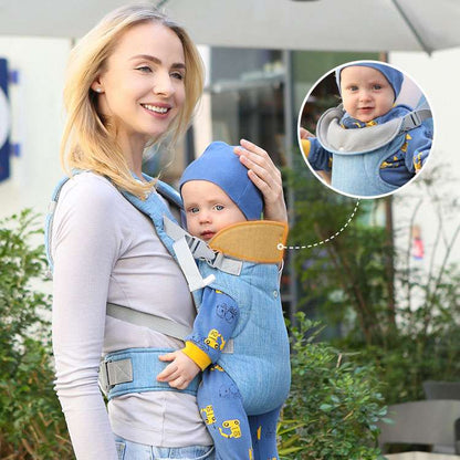 4-in-1 Portable Backpack Baby Carrier – Ergonomic Infant Carrier for Newborns to Toddlers, Adjustable and Lightweight