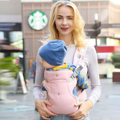 4-in-1 Portable Backpack Baby Carrier – Ergonomic Infant Carrier for Newborns to Toddlers, Adjustable and Lightweight