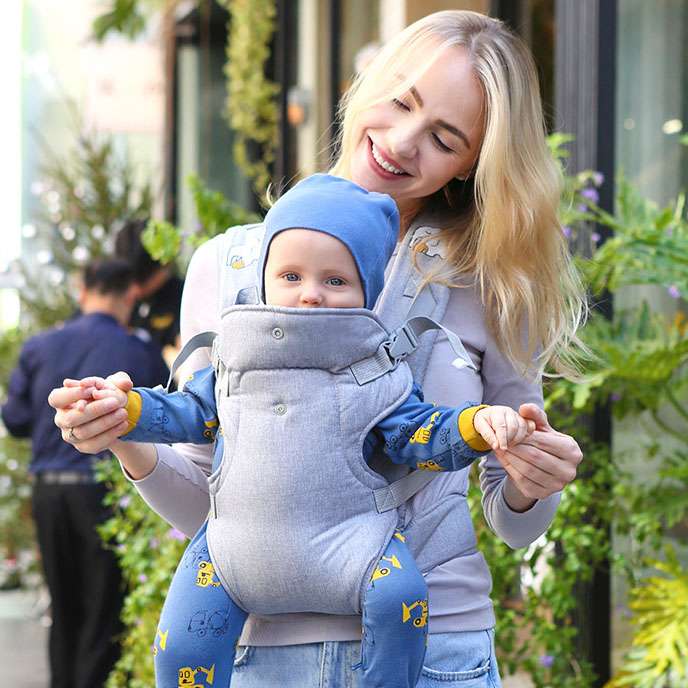 4-in-1 Portable Backpack Baby Carrier – Ergonomic Infant Carrier for Newborns to Toddlers, Adjustable and Lightweight