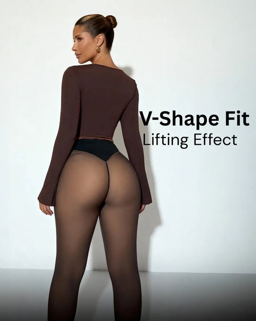 Seamless Shaping Thermal Tights