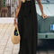 Robe camisole dos nu unie pour femme