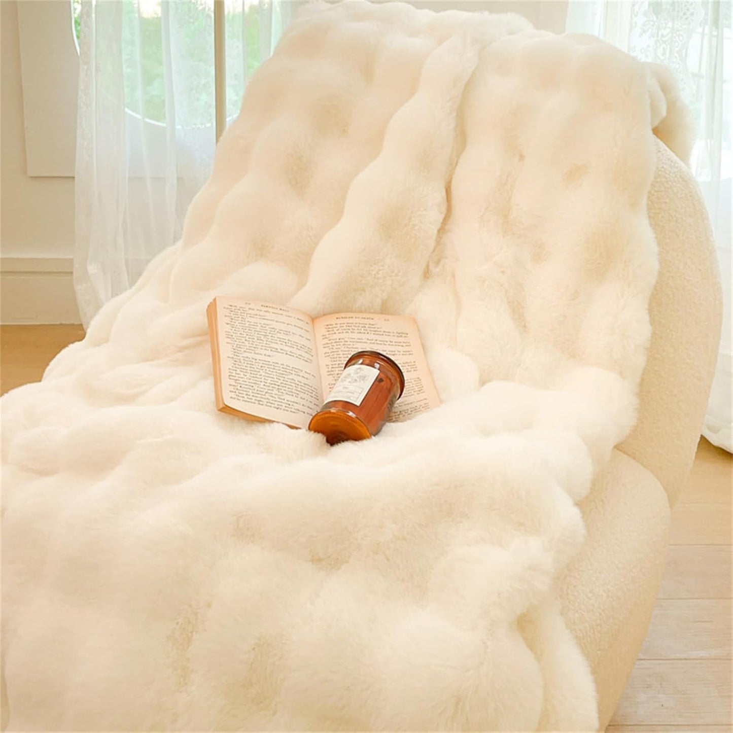 Luxury Faux Fur Velvet Throw Blanket
