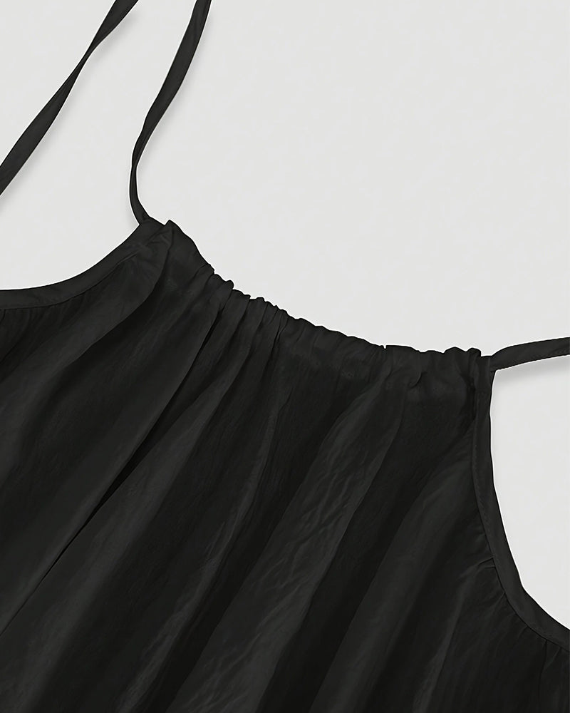 Robe camisole dos nu unie pour femme