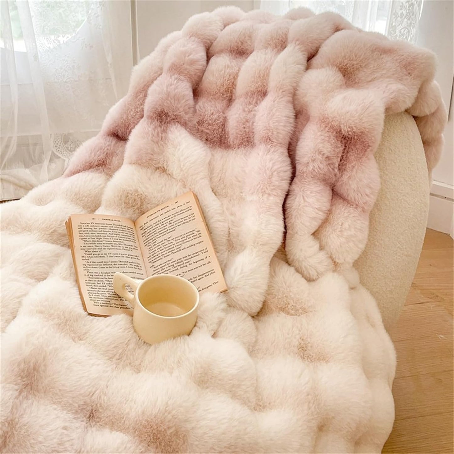 Luxury Faux Fur Velvet Throw Blanket