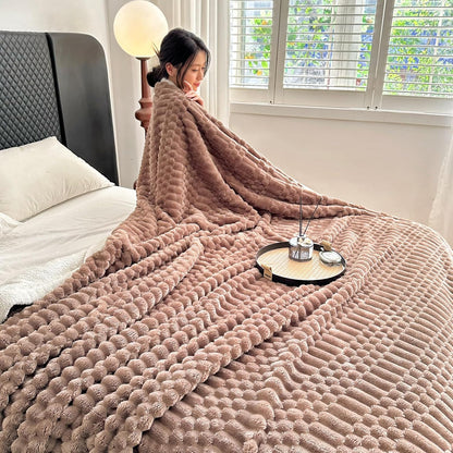 Plush Sherpa Fleece Throw Blanket
