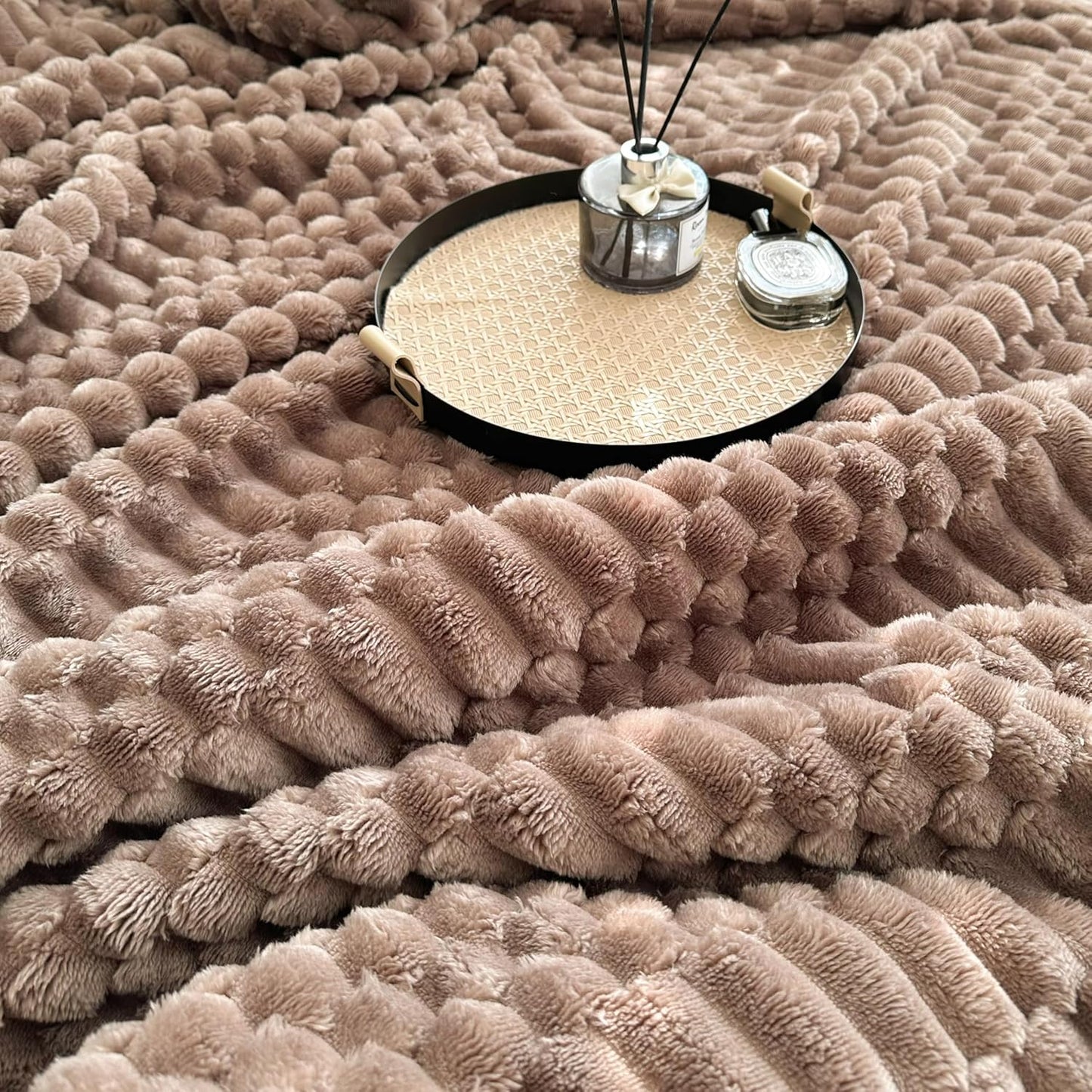 Plush Sherpa Fleece Throw Blanket