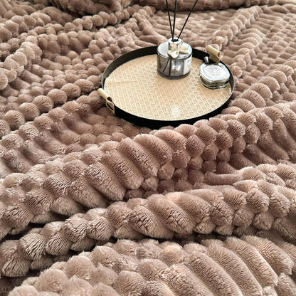 Plush Sherpa Fleece Throw Blanket