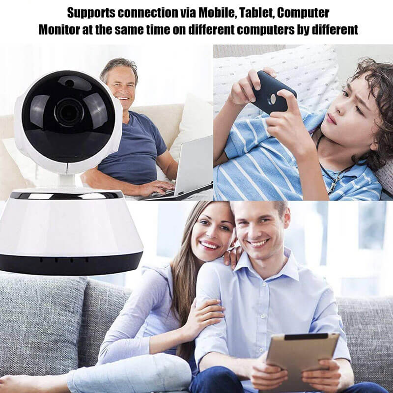 720P Long-Range Wireless Baby Monitor – HD Camera with Night Vision, Two-Way Audio, and 355° Rotation