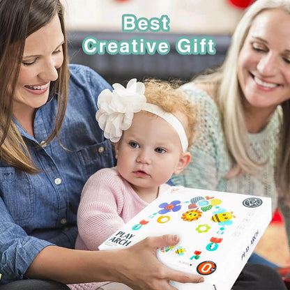 Juguete colgante para cuna y cochecito de bebé – Seguro, plegable y sensorial para estimular la coordinación y entretener al bebé