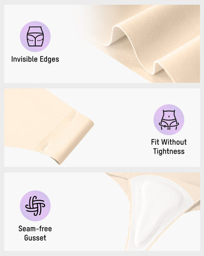 Invisible and comfortable thongs (pack of 5)