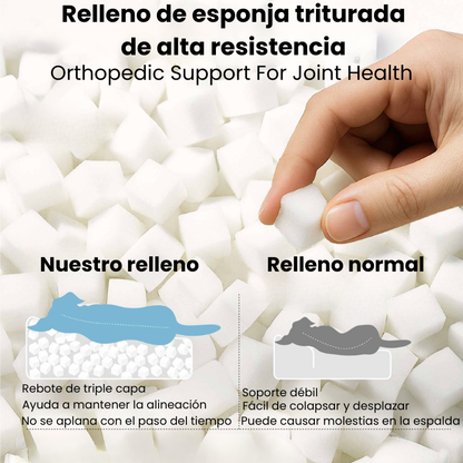 Cama ortopédica para perros grandes con superficie resistente a arañazos – Suave, lavable y cómoda para un descanso profundo