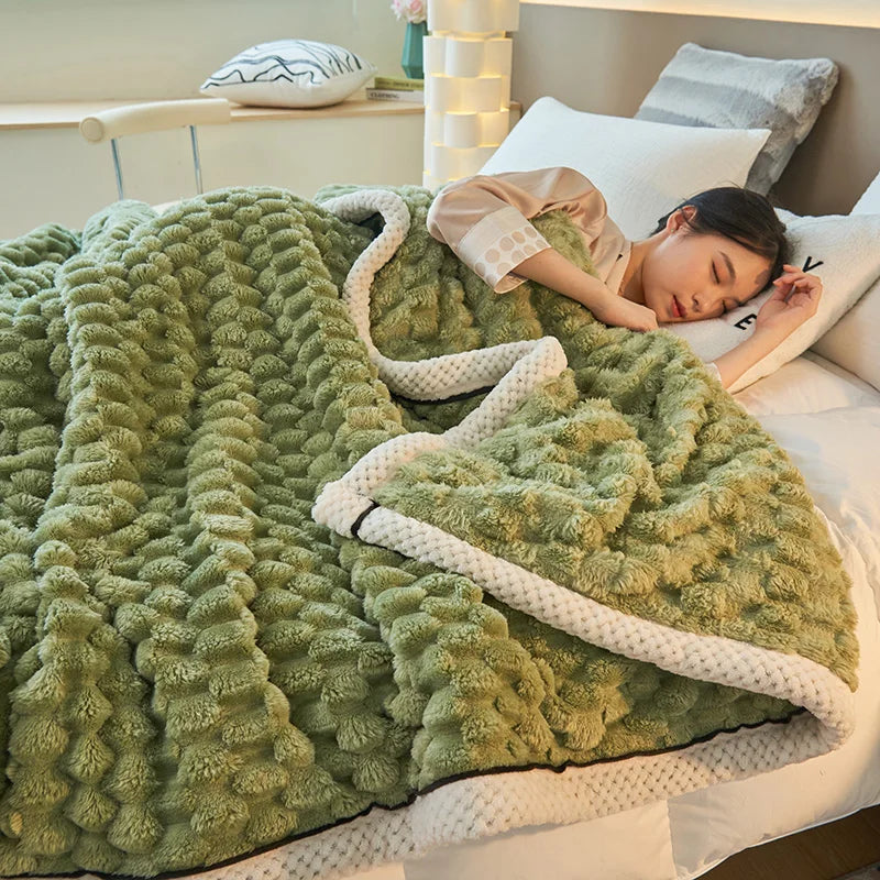 Plush Fleece Throw Blanket