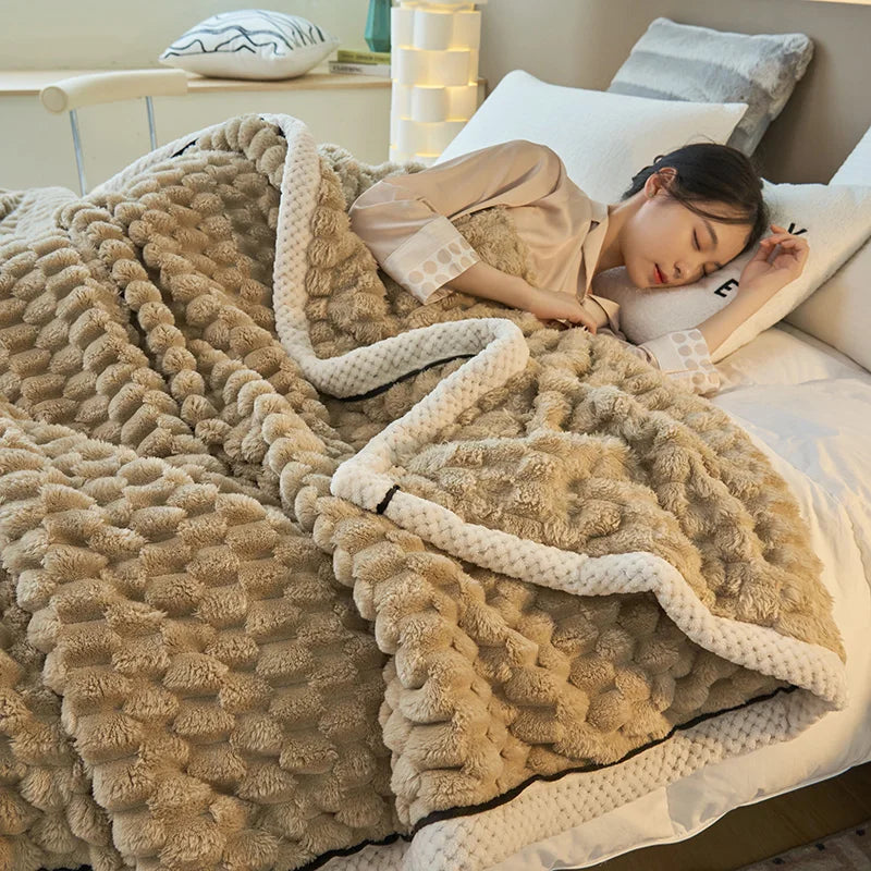 Plush Fleece Throw Blanket