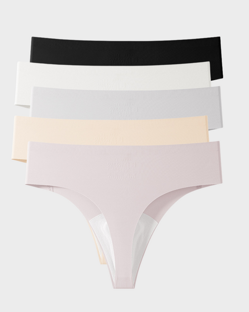 Invisible and comfortable thongs (pack of 5)