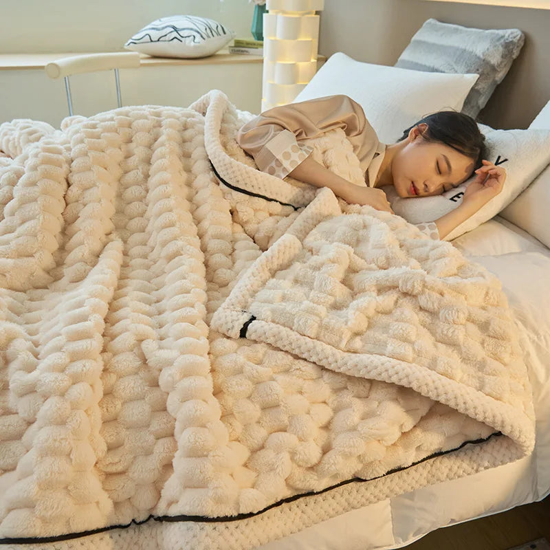 Plush Fleece Throw Blanket