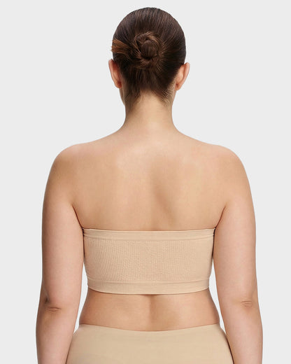 Strapless bandeau bra — invisible support & smoothing effect