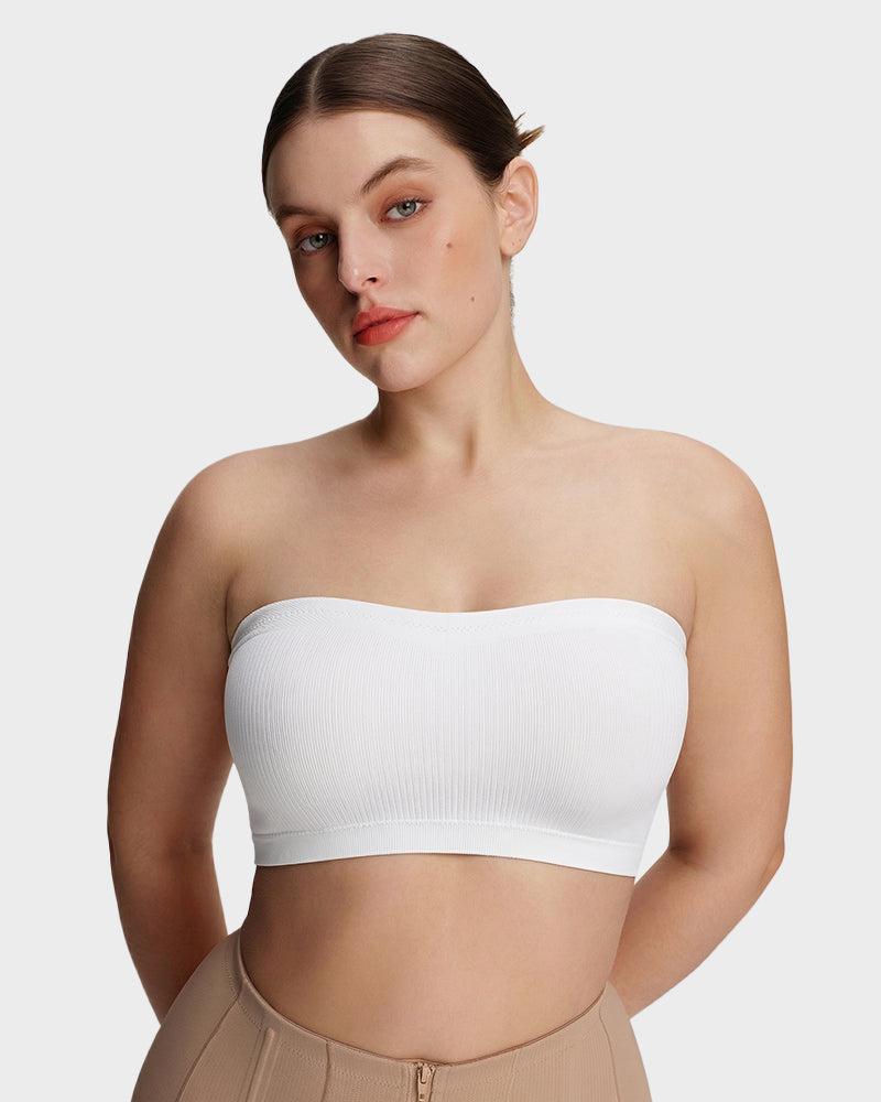 Strapless bandeau bra — invisible support & smoothing effect