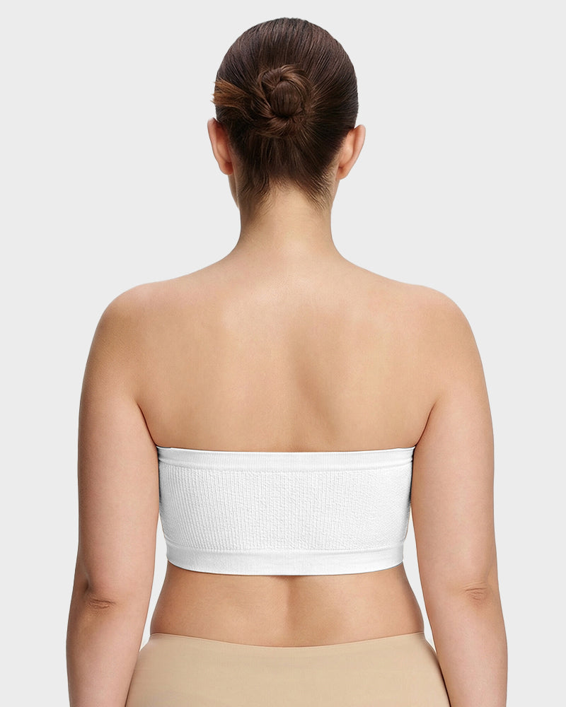Strapless bandeau bra — invisible support & smoothing effect