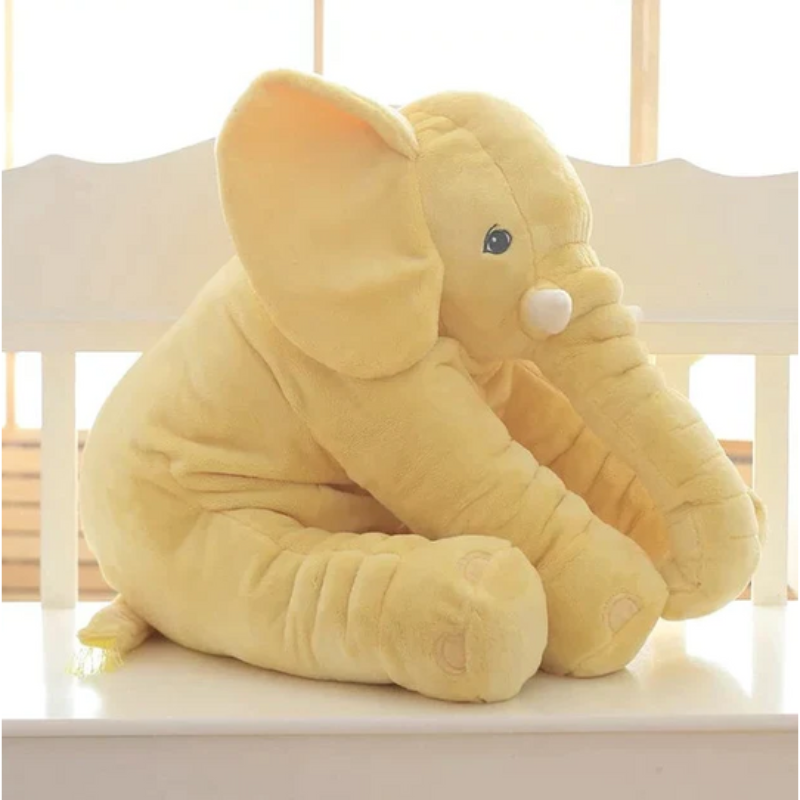 Almohada de Elefante para Bebé – Cojín Suave de Peluche para Dormir y Abrazar
