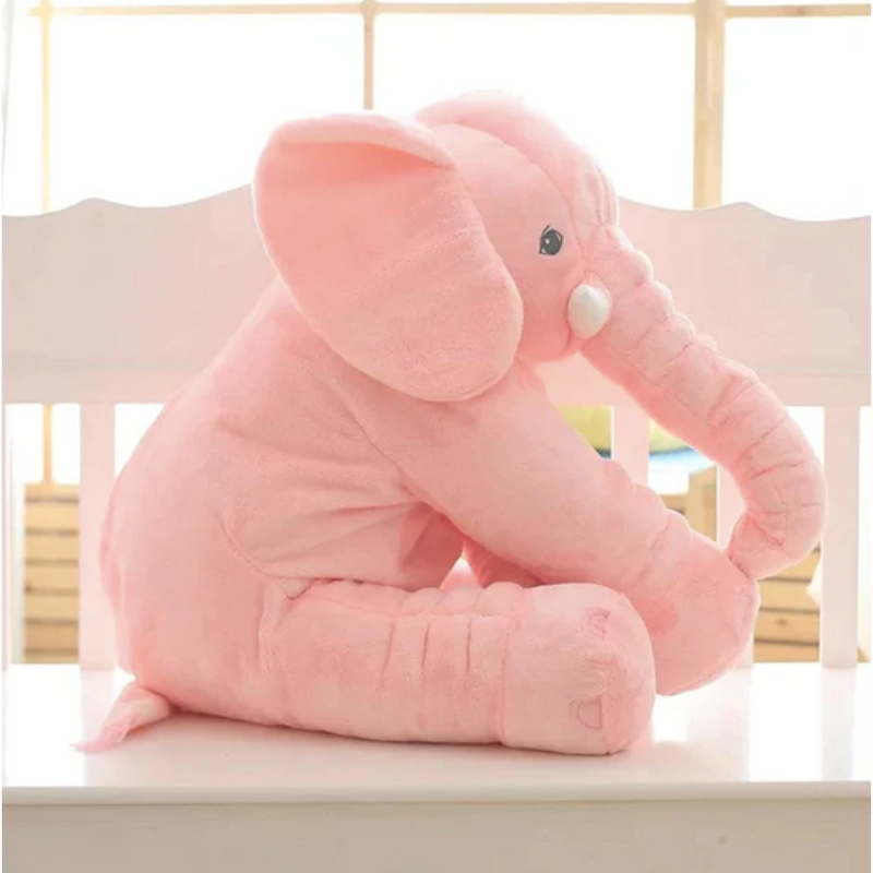 Almohada de Elefante para Bebé – Cojín Suave de Peluche para Dormir y Abrazar