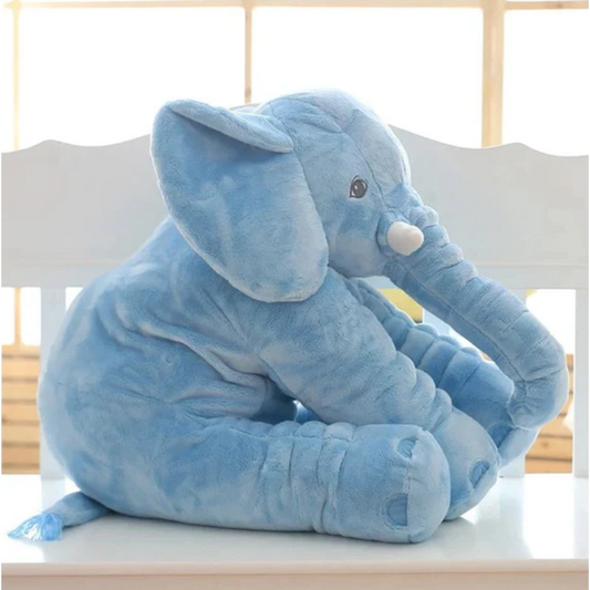 Almohada de Elefante para Bebé – Cojín Suave de Peluche para Dormir y Abrazar