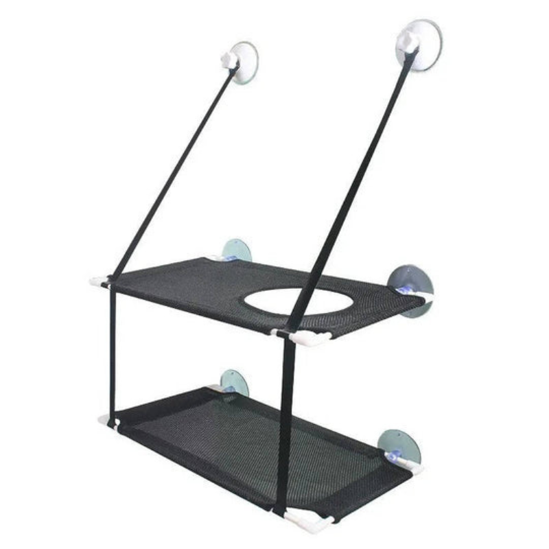 Hamaca de Ventana para Gatos – Cama Elevada con Ventosas Resistentes