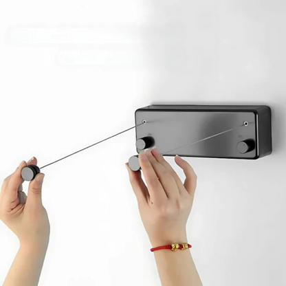 Tendedero Retráctil Ahorra-Espacio – Cuerda de Ropa Extensible para Interiores y Exteriores