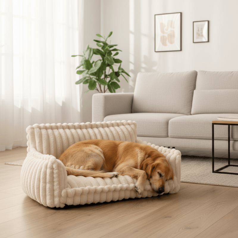 Cama ortopédica para perros con cojín de espuma viscoelástica – Suave, lavable y antideslizante para un descanso cómodo
