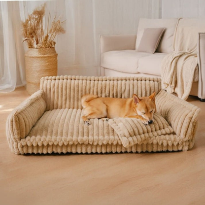 Cama ortopédica para perros con soporte para el cuello – Suave, mullida y lavable para un descanso cómodo y saludable