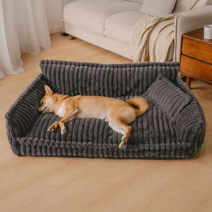 Cama ortopédica para perros con soporte para el cuello – Suave, mullida y lavable para un descanso cómodo y saludable