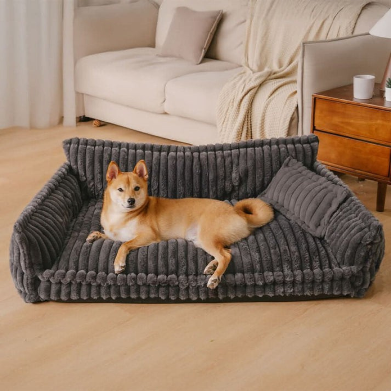 Cama ortopédica para perros con soporte para el cuello – Suave, mullida y lavable para un descanso cómodo y saludable
