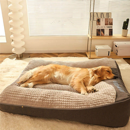 Cama ortopédica para perros grandes con superficie resistente a arañazos – Suave, lavable y cómoda para un descanso profundo