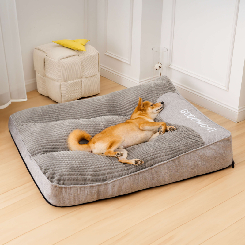 Cama ortopédica para perros grandes con superficie resistente a arañazos – Suave, lavable y cómoda para un descanso profundo