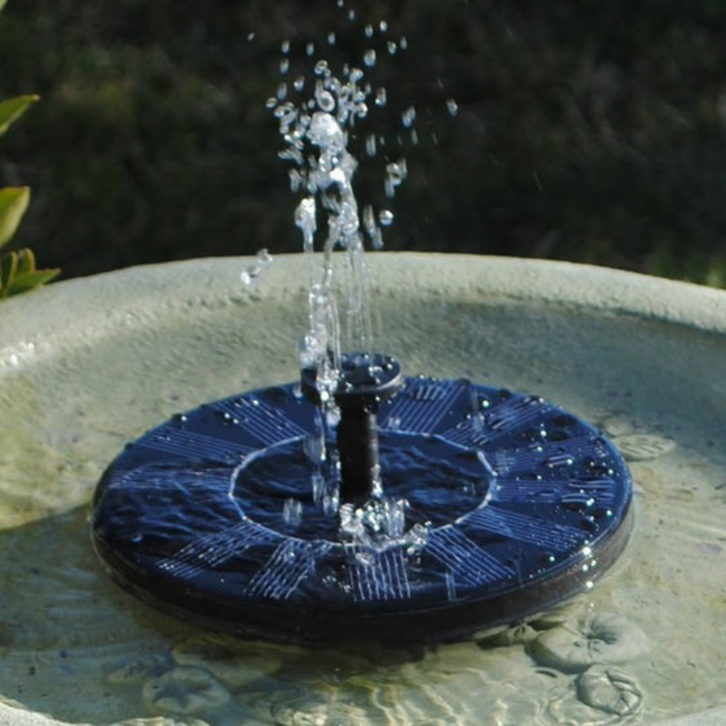 Fuente Solar para Jardín – Fuente de Agua Exterior Ecológica y Decorativa