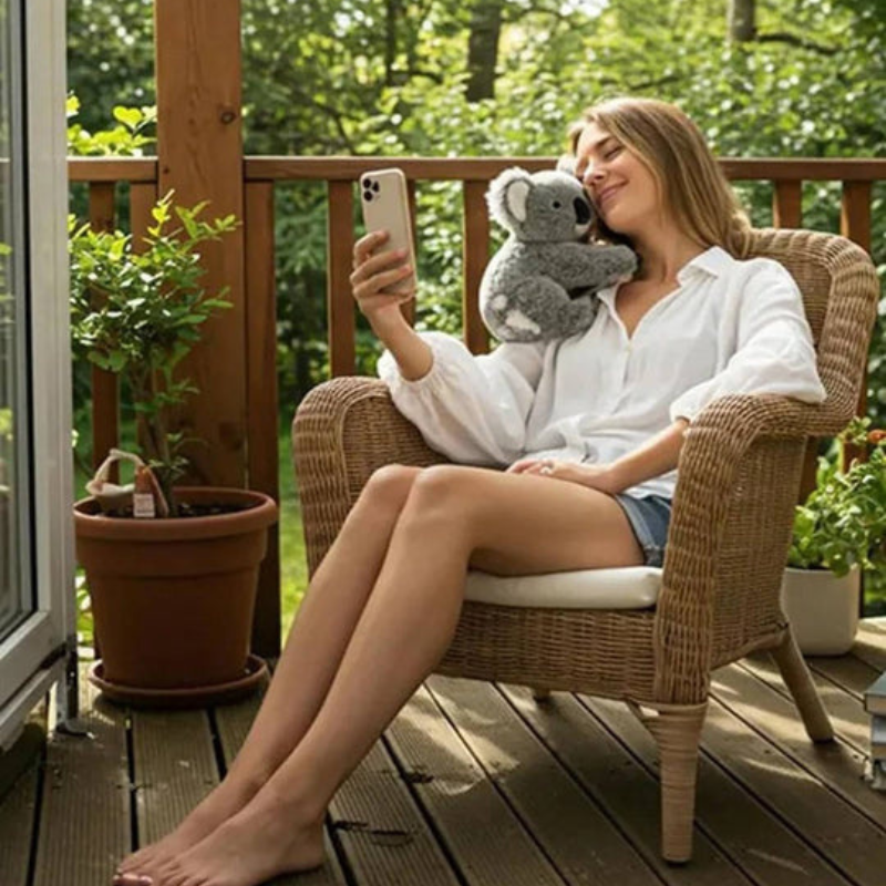 Peluche de Koala Realista – Juguete Suave para Aliviar la Ansiedad y el Estrés