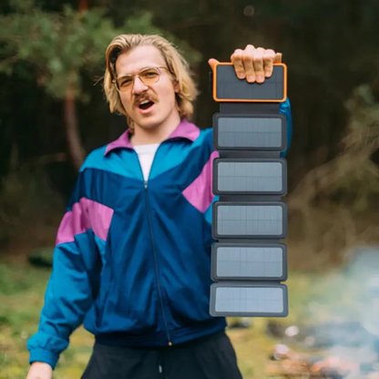 Power Bank Solar de Alta Capacidad – Cargador Portátil con Energía Solar para Exteriores