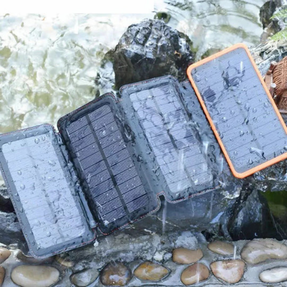 Power Bank Solar de Alta Capacidad – Cargador Portátil con Energía Solar para Exteriores