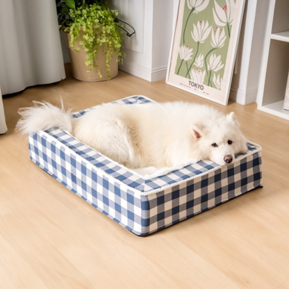 Cama ortopédica para perros con relleno de espuma y forro de felpa – Suave, lavable y cómoda para un descanso cálido y reparador