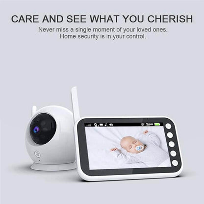 1080P Wireless Baby Monitor – Portable Video Monitor with Night Vision, Two-Way Audio, and Smart Alerts