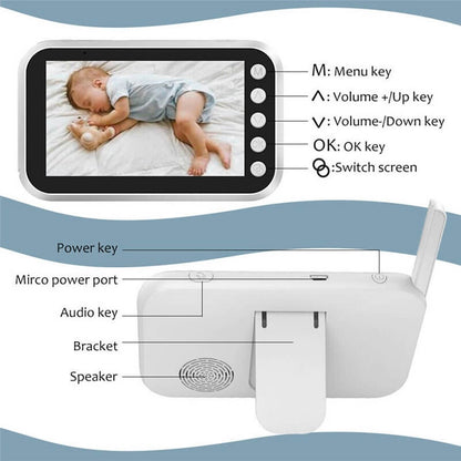 1080P Wireless Baby Monitor – Portable Video Monitor with Night Vision, Two-Way Audio, and Smart Alerts