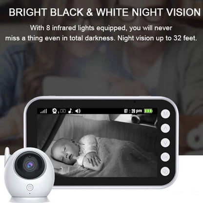 1080P Wireless Baby Monitor – Portable Video Monitor with Night Vision, Two-Way Audio, and Smart Alerts