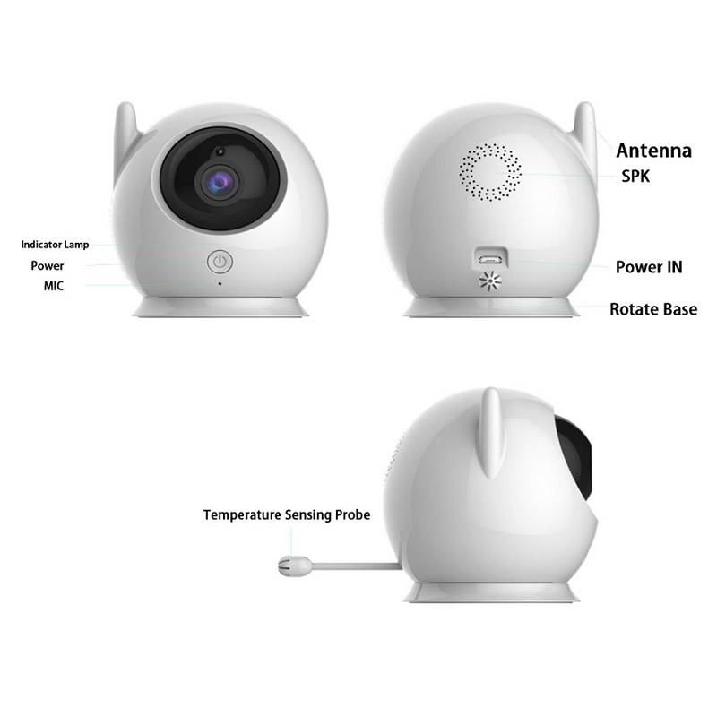 1080P Wireless Baby Monitor – Portable Video Monitor with Night Vision, Two-Way Audio, and Smart Alerts